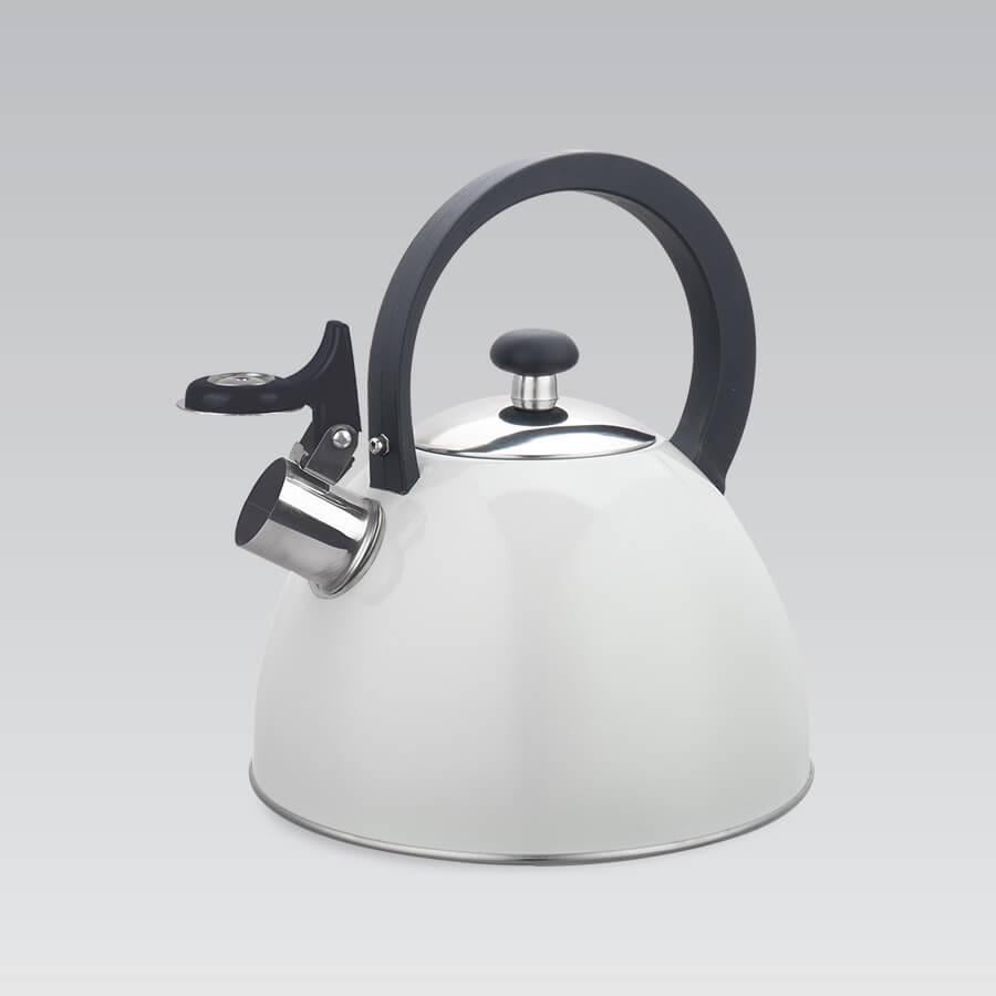 Чайник со свистком Maestro MR-1302-WG Basic 2,5л Белый (0451)