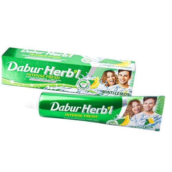 Гель для зубов Dabur Herb'l Mint Lemon с лимоном и мятой 150 г (43634035) - фото 2