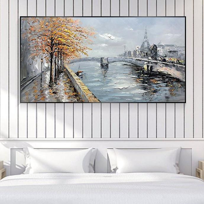 Картина на холсте ArtSale Городской пейзаж 60х80 см sity0019