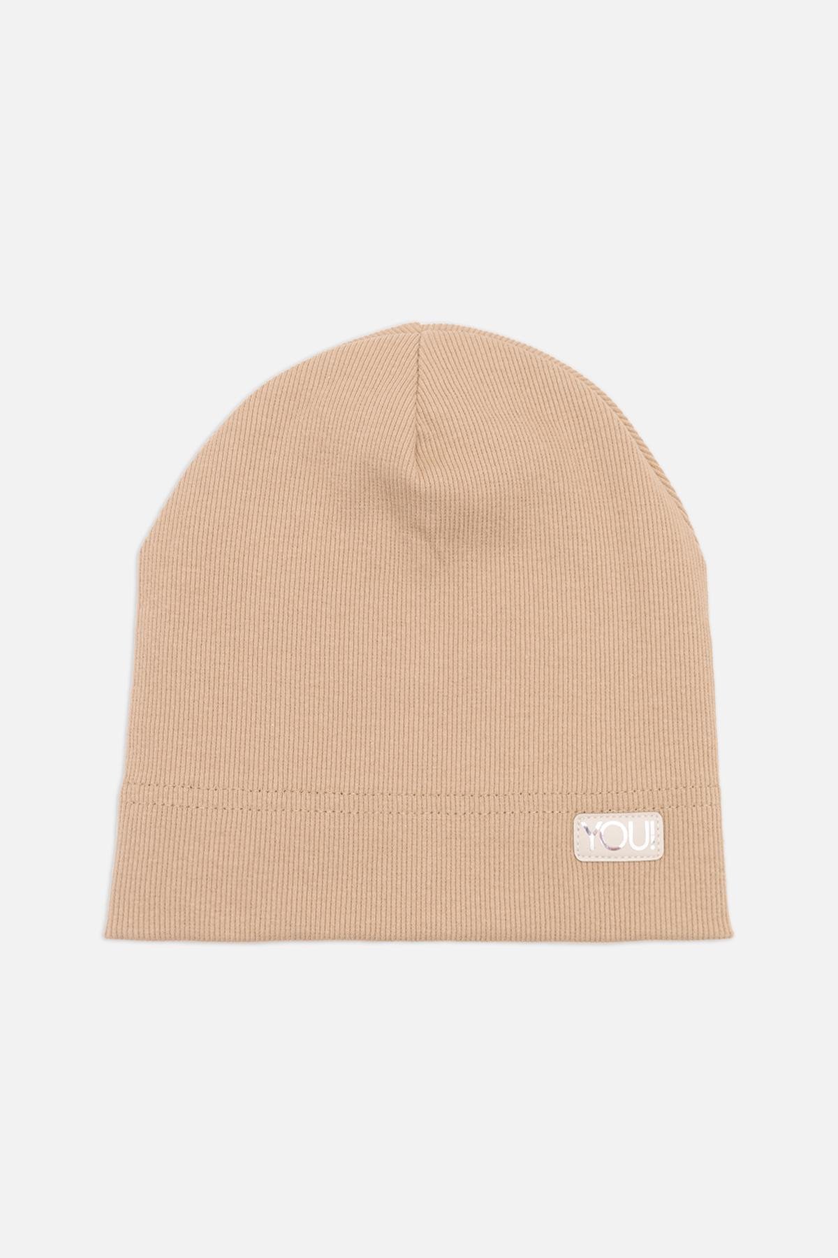 Шапка для девочки 54-56 см Бежевый (ЦБ-00271310) Шапка для девочки 54-56 см Бежевый (ЦБ-00271310)
