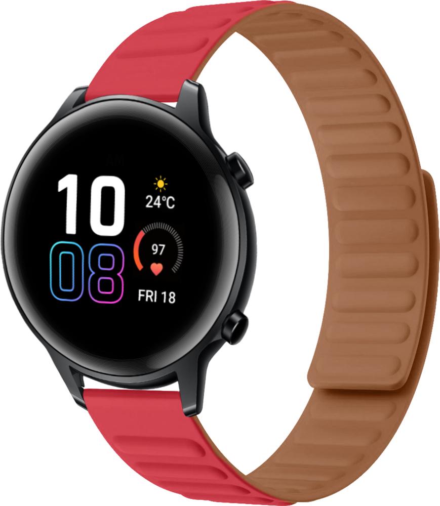 Ремешок Magneter для Honor Magic Watch 2 42 мм Red (26631-2D) Ремешок Magneter для Honor Magic Watch 2 42 мм Red (26631-2D)