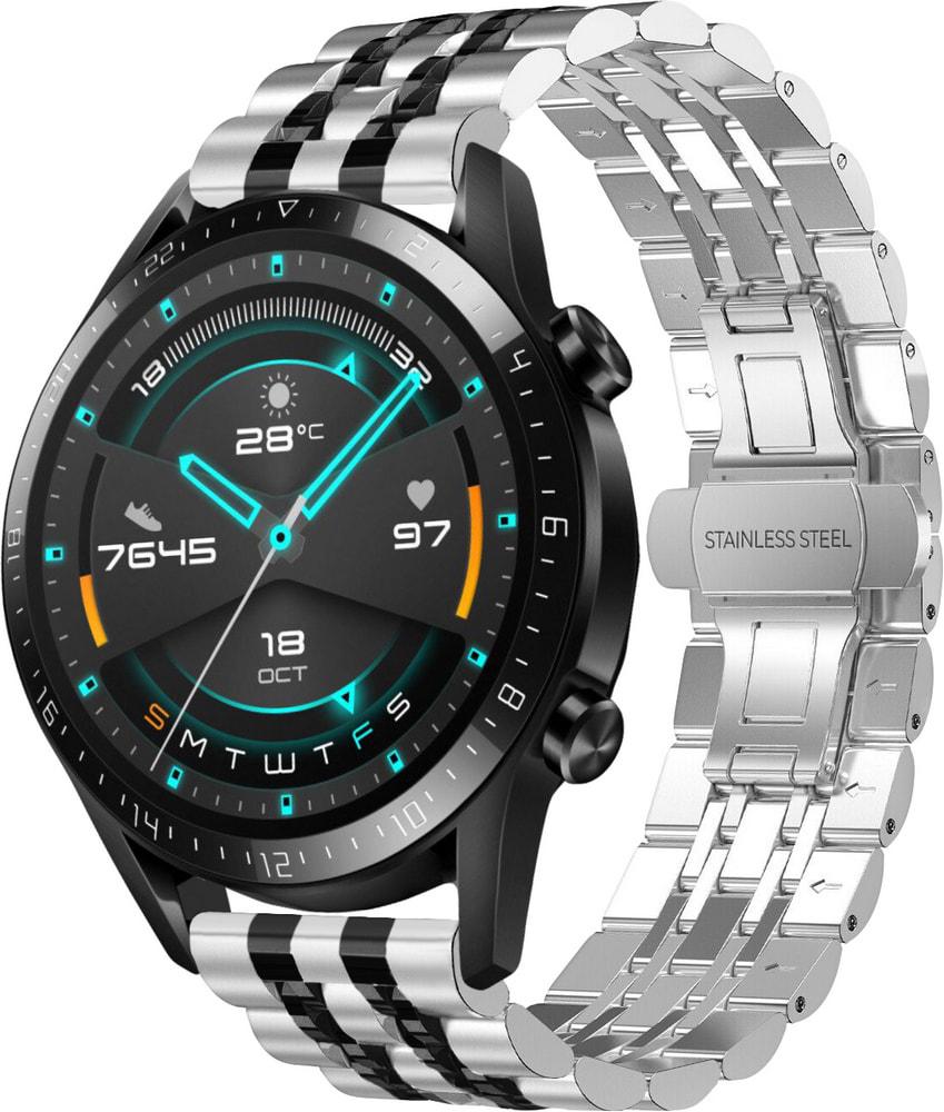 Браслет металлический Spinye Line для Huawei Watch GT Silver Black (28970-69)