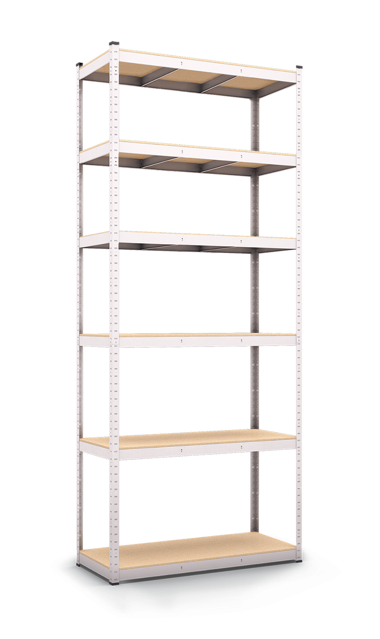 Стеллаж металлический Меткас 2400x1200x500 мм 125 кг/полку ДСП (БД-20)