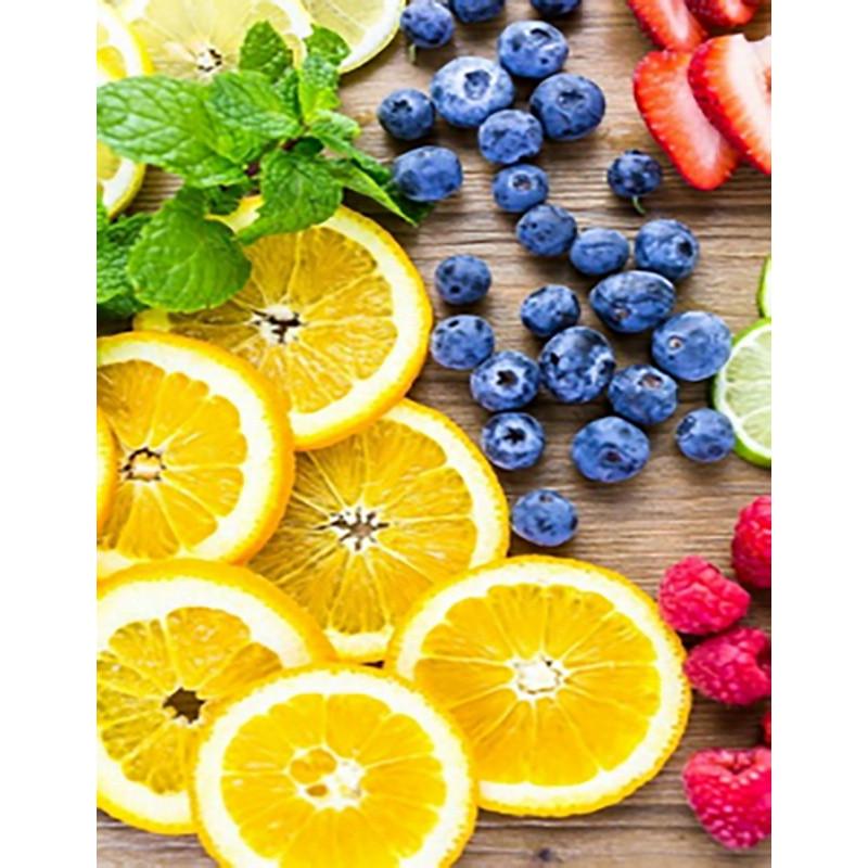 Алмазная мозаика Strateg Фруктовое ассорти без подрамника 40х50 см (JSFH85883)