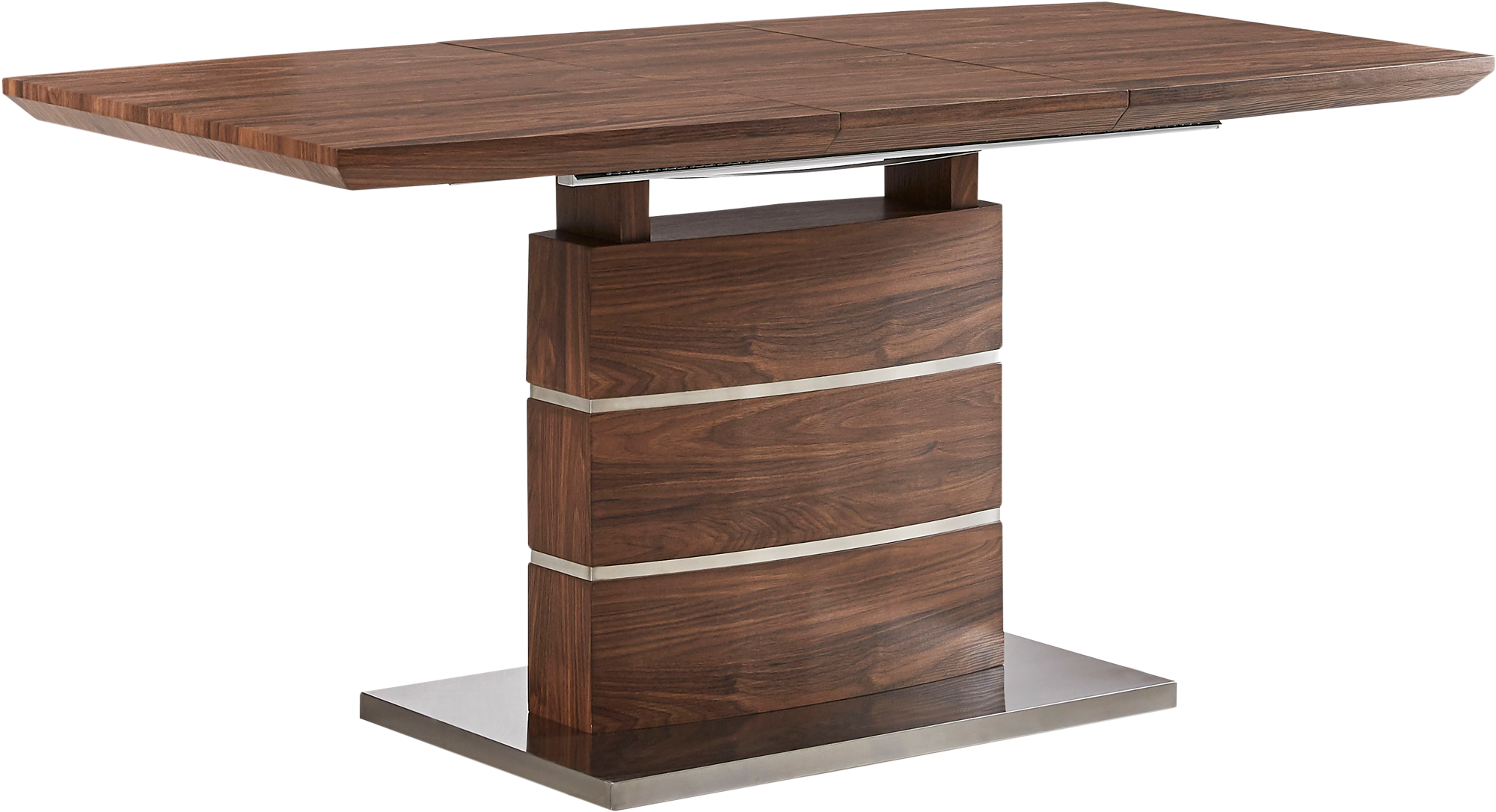 Стіл обідній розкладний GT K-6112 140-180x80x76 см Walnut - фото 1