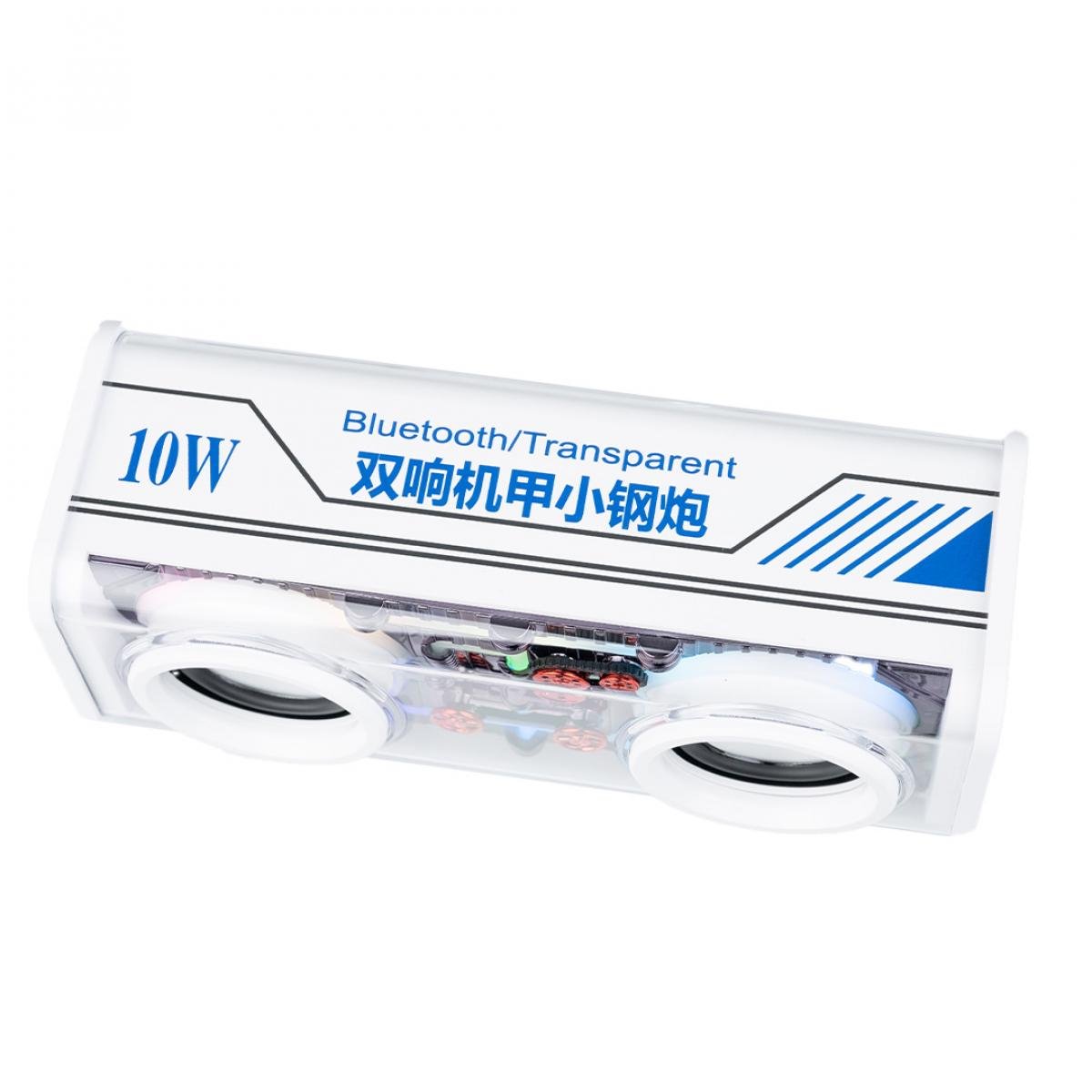 Портативна колонка V8 BT/TF/USB/TWS 10 Вт Білий (20993084) - фото 3