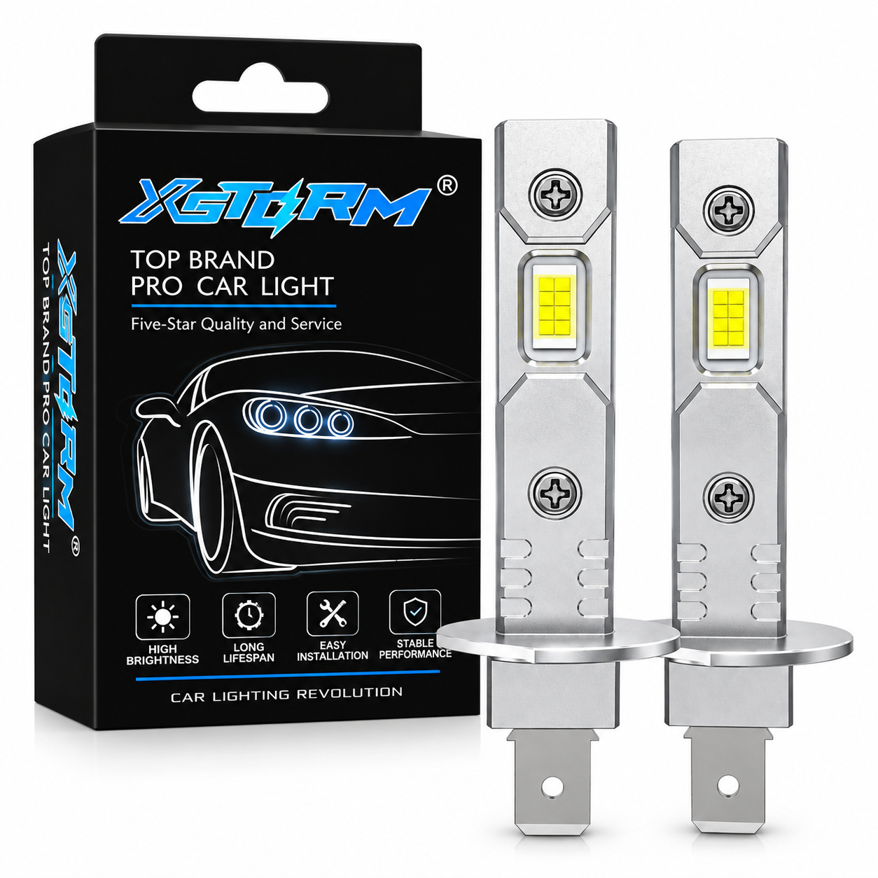 Автомобильные LED-лампы XSTORM H1 LED 70Вт 12-18В 2 шт. (S129QZ)