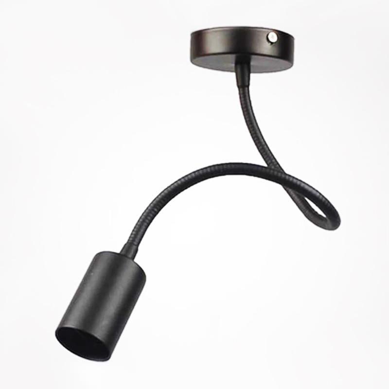 Бра в стилі лофт Anykind з гнучкою трубкою без плафона Чорний