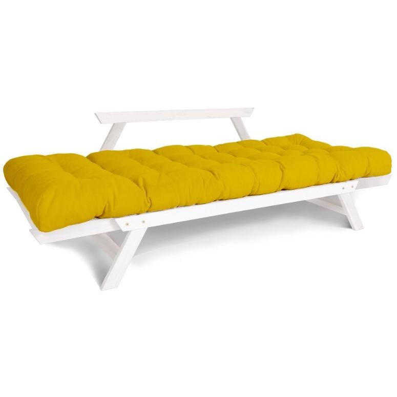 Диван-футон раскладной Woodman Allegro из массива дерева Белый/Желтый - фото 3 Диван-футон раскладной Woodman Allegro из массива дерева Белый/Желтый - фото 3