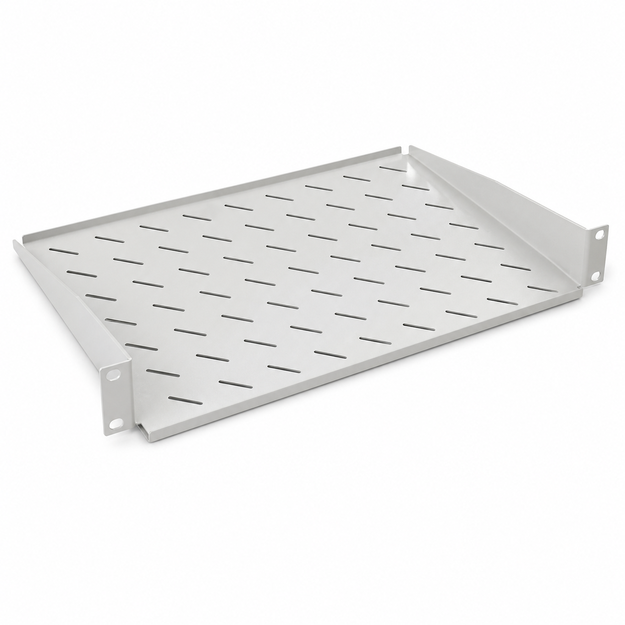 Полка консольная Hypernet CS-350-1U 19" 350 мм для шкафов и стоек Белый (34416998)