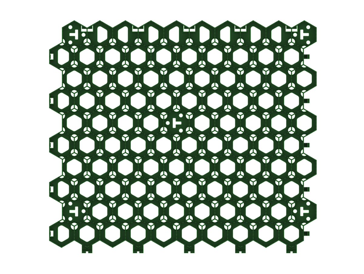 Модуль геопокрытия пластиковый HexPave Темно-зеленый - фото 2