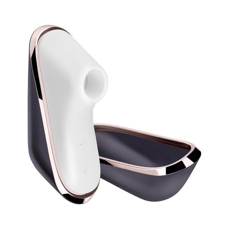Стимулятор для клитора вакуумный Satisfyer Pro Traveler Черно-белый (13493)