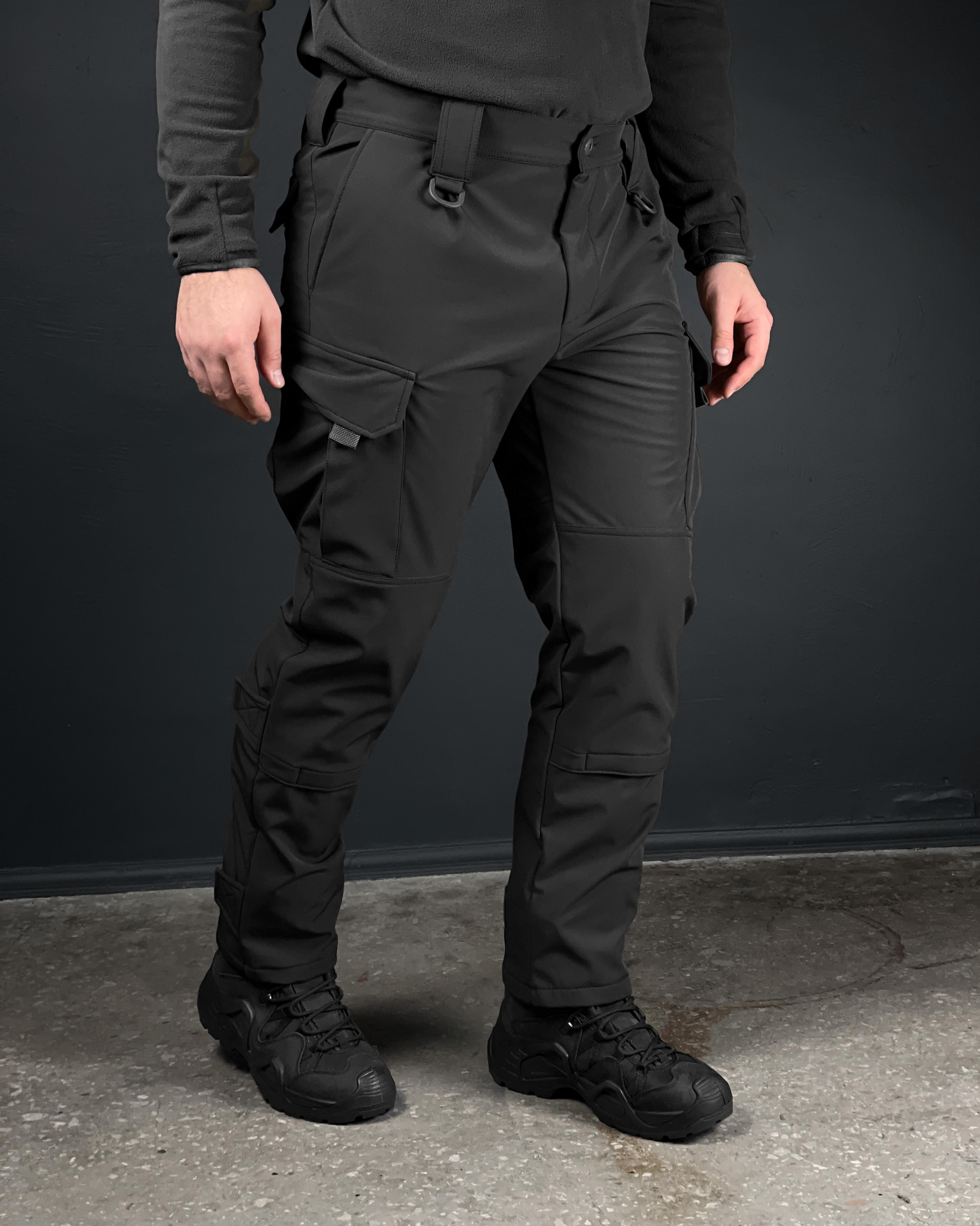 Штаны военные мужские COOPERR Soft Shell Combat Plus XL Черный (SHT-14.2.XL)