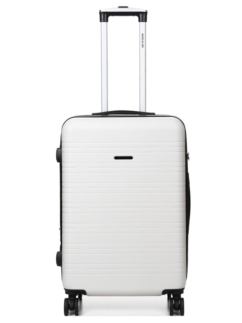 Чемодан Франция средняя Worldline M 66х44х28+3 см 74 л 3,5 кг Белый (627)