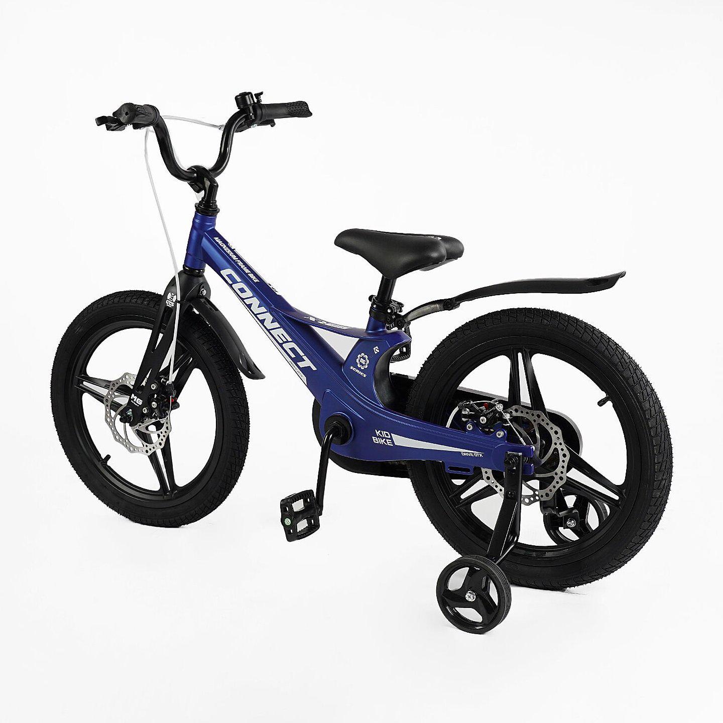 Велосипед двухколесный Corso Connect 18" детский магниевый Синий - фото 3 Велосипед двухколесный Corso Connect 18" детский магниевый Синий - фото 3