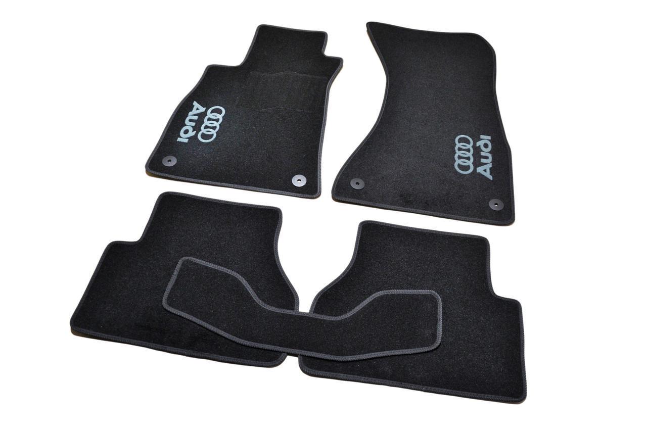Килимки в салон ворсові для Audi Audi A4 В9 2015- Sd 5 шт. Чорний (1398313107)