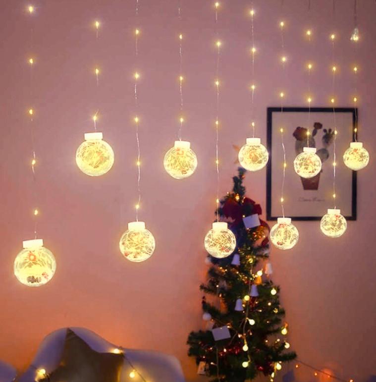 Гирлянда LED Xmas WW-1 Copper curtain ball lamp 7258 Белый Свет (4e628409) - фото 1