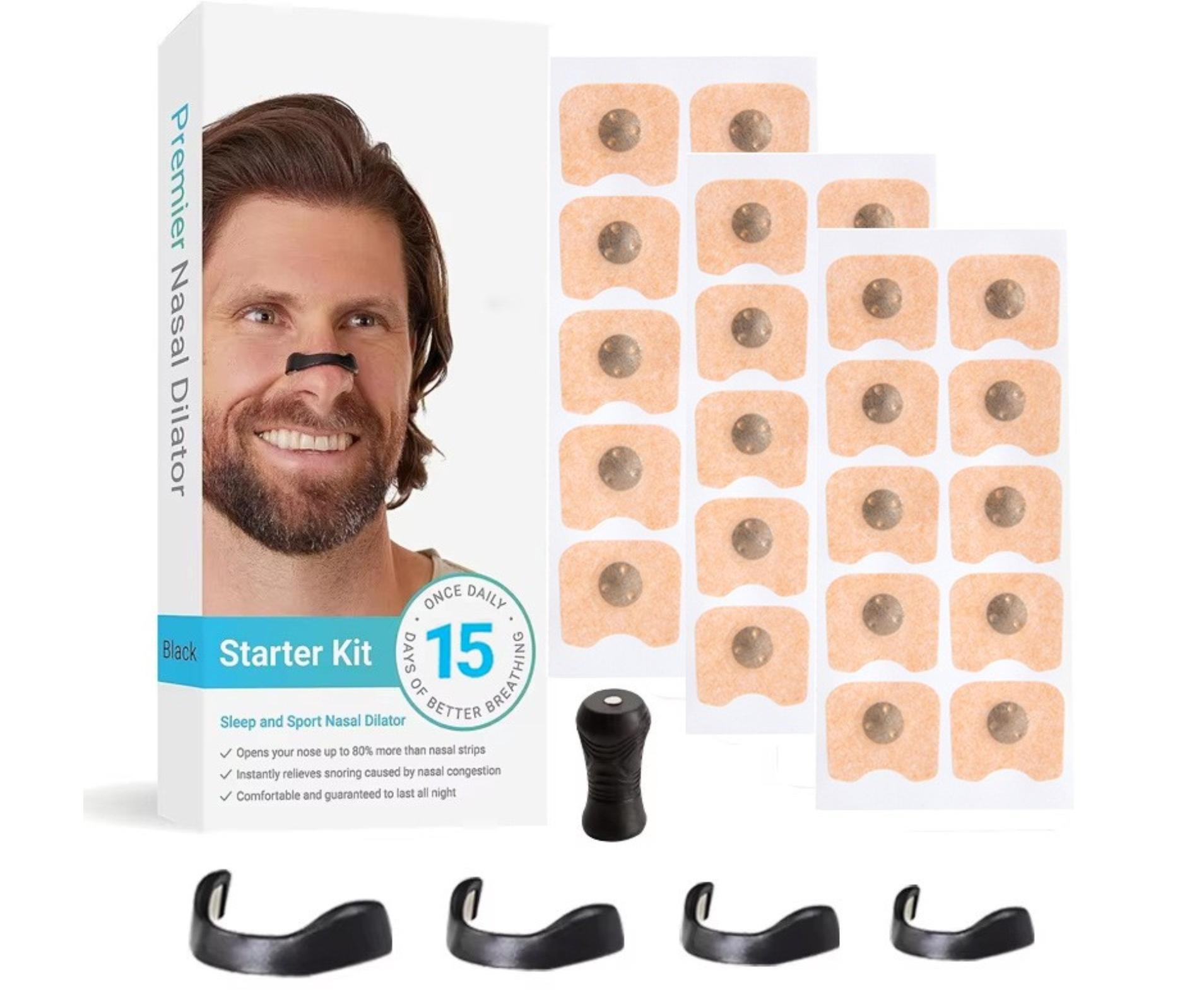 Смужки для носа 15 пар та 4 еластичні смужки-фіксатори Чорний (U9458) - фото 2 Смужки для носа 15 пар та 4 еластичні смужки-фіксатори Чорний (U9458) - фото 2