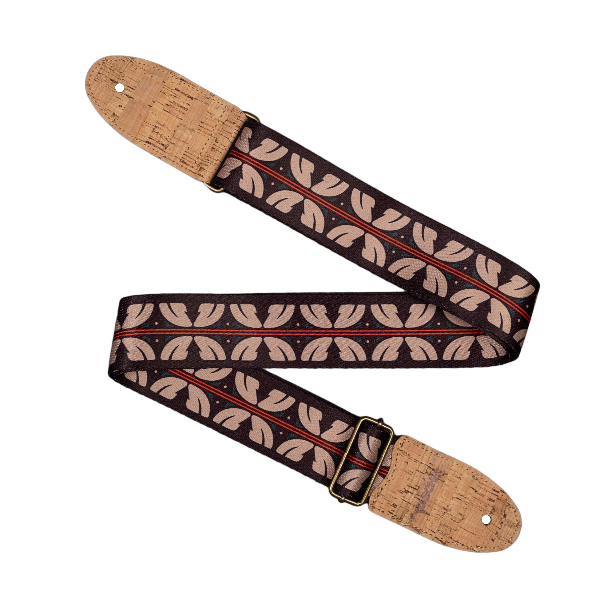 Ремень к гитаре Cascha Vegan CGS-VC10 Ethnic Red Stripes (67344)
