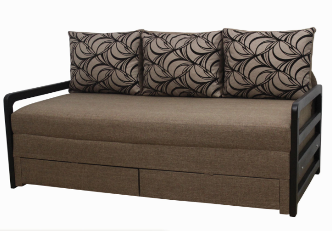 Диван ортопедичний Garnitur.plus Джаффа 95х250х100 см Коричневий (DP-392)