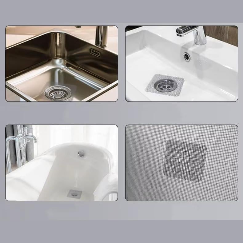 Самоклеючий фільтр-сітка для зливу у ванній/душі/раковині одноразовий 10 шт. Сірий (2610823787) - фото 6 Самоклеючий фільтр-сітка для зливу у ванній/душі/раковині одноразовий 10 шт. Сірий (2610823787) - фото 6