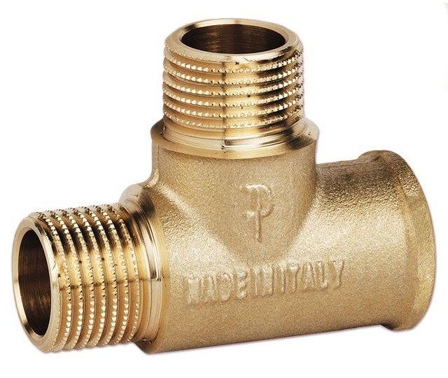 Тройник Pattaroni РВЗЗ 1/2" латунь (F143R001)