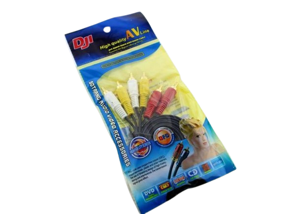 Переходник 3RCA to 3RCA 1,2 м (2563) Переходник 3RCA to 3RCA 1,2 м (2563)