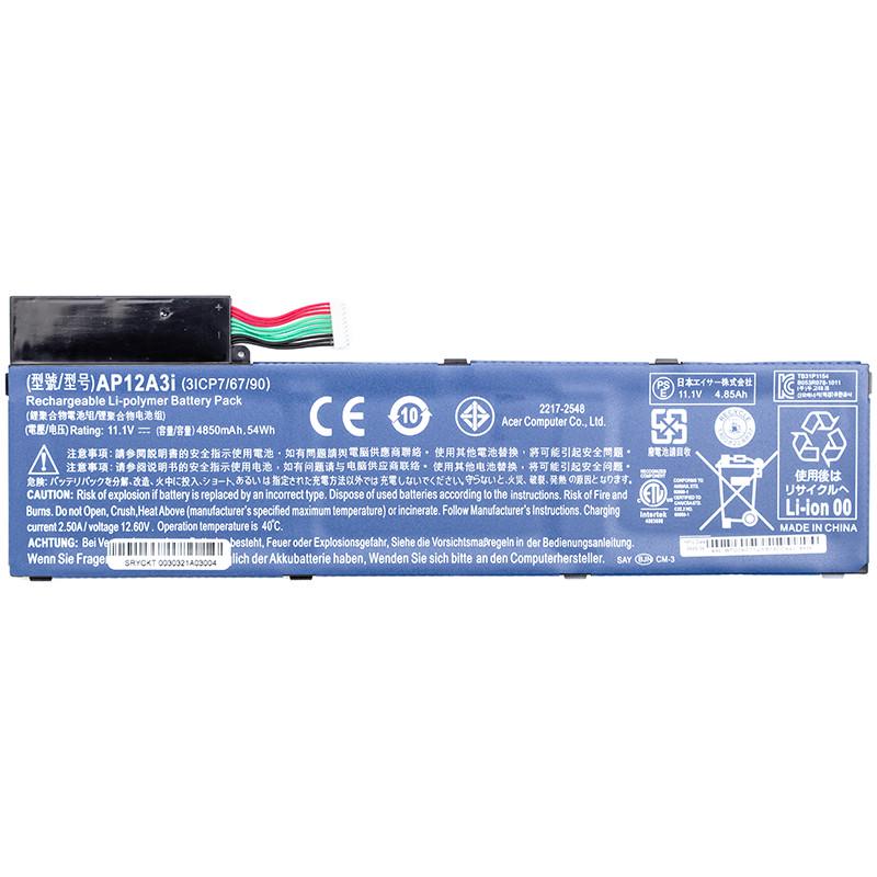 Аккумулятор для ноутбуков Acer Aspire M5-581T AP12A3i 11,1V 4850mAh