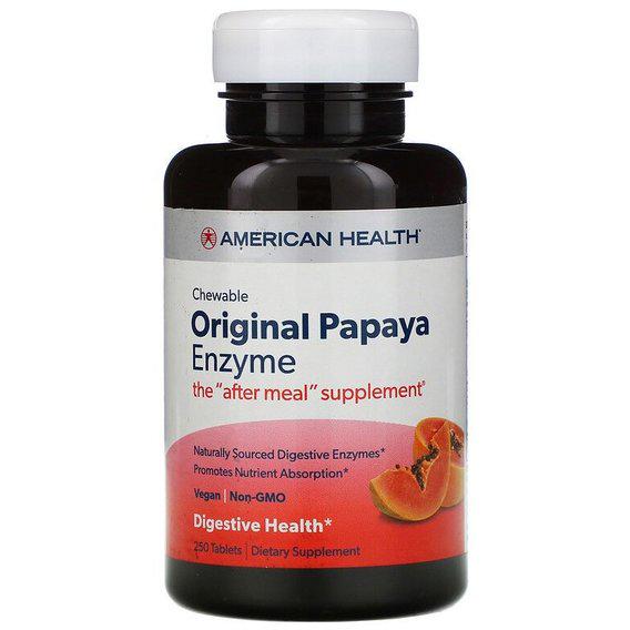 Папайя American Health Chewable Papaya Enzyme 250 табл. (AMH-50104)