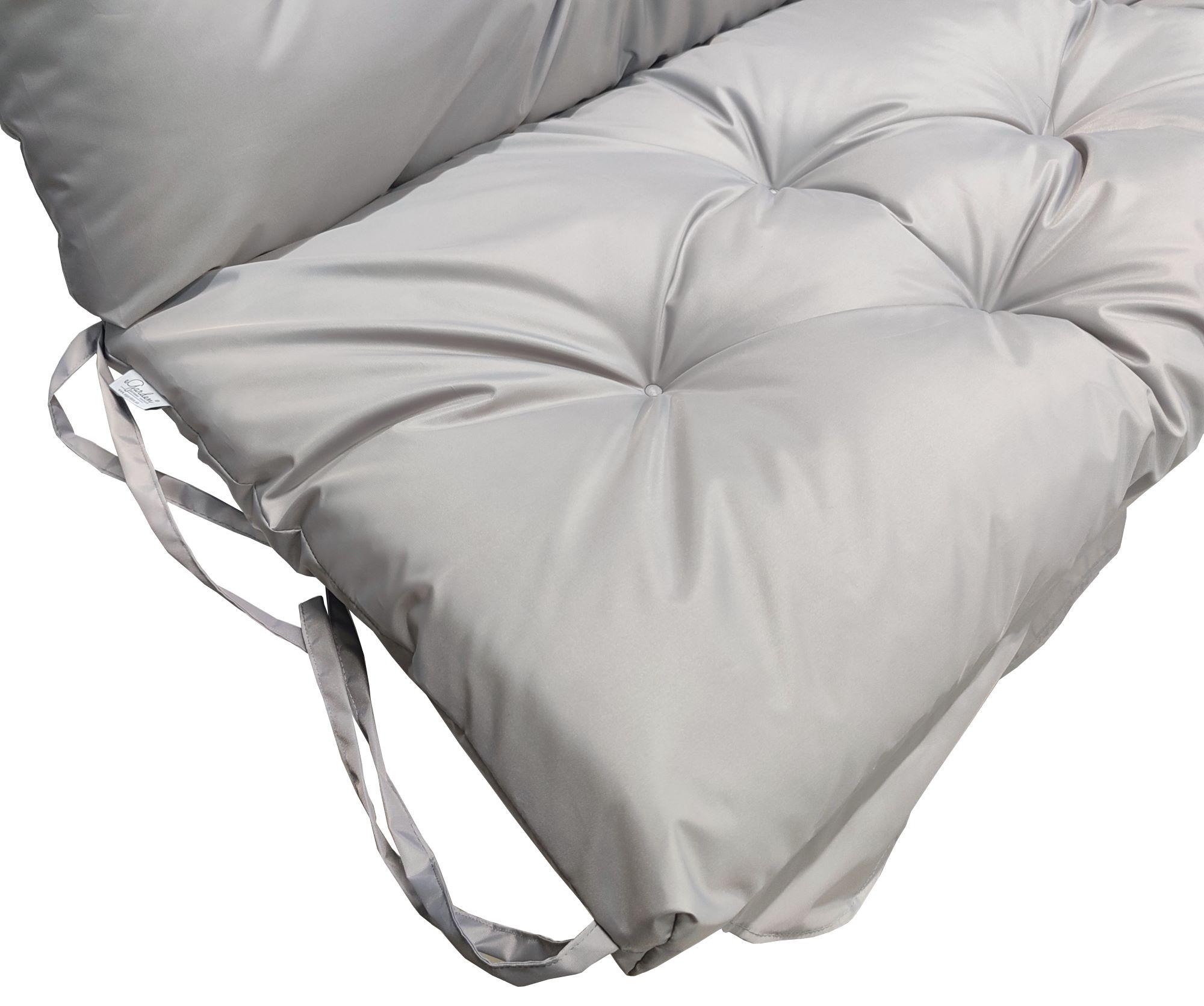 Матрас для качелей водоотталкивающий eGarden LOFT стеганый 170x110x8 см Серый (5771) - фото 4 Матрас для качелей водоотталкивающий eGarden LOFT стеганый 170x110x8 см Серый (5771) - фото 4