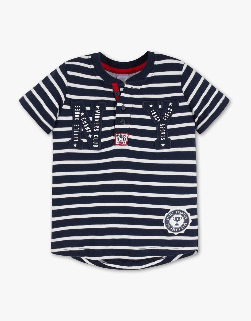 Футболка C&A для мальчика с нашивками NY 116 см (2021030)