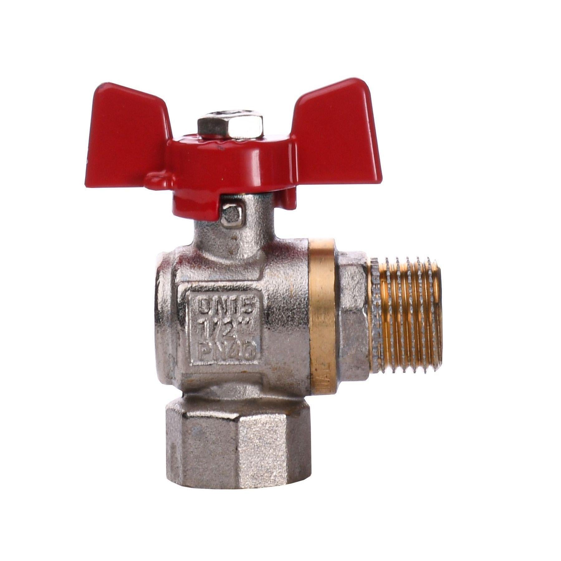 Кран шаровый Professional Q 1/2″ нв КБ угловой Q154 PN40 (000015354)