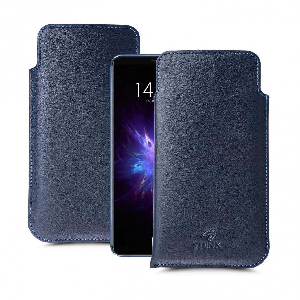 Футляр Stenk Elegance для Meizu Note 8 Синий (62399)