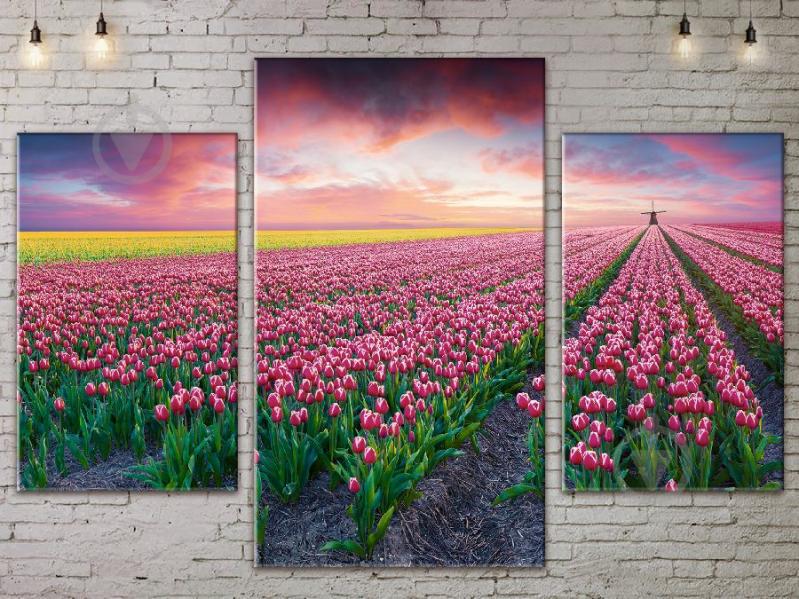Модульная картина Тюльпаны ADNA0132 размер 120 х 180 см