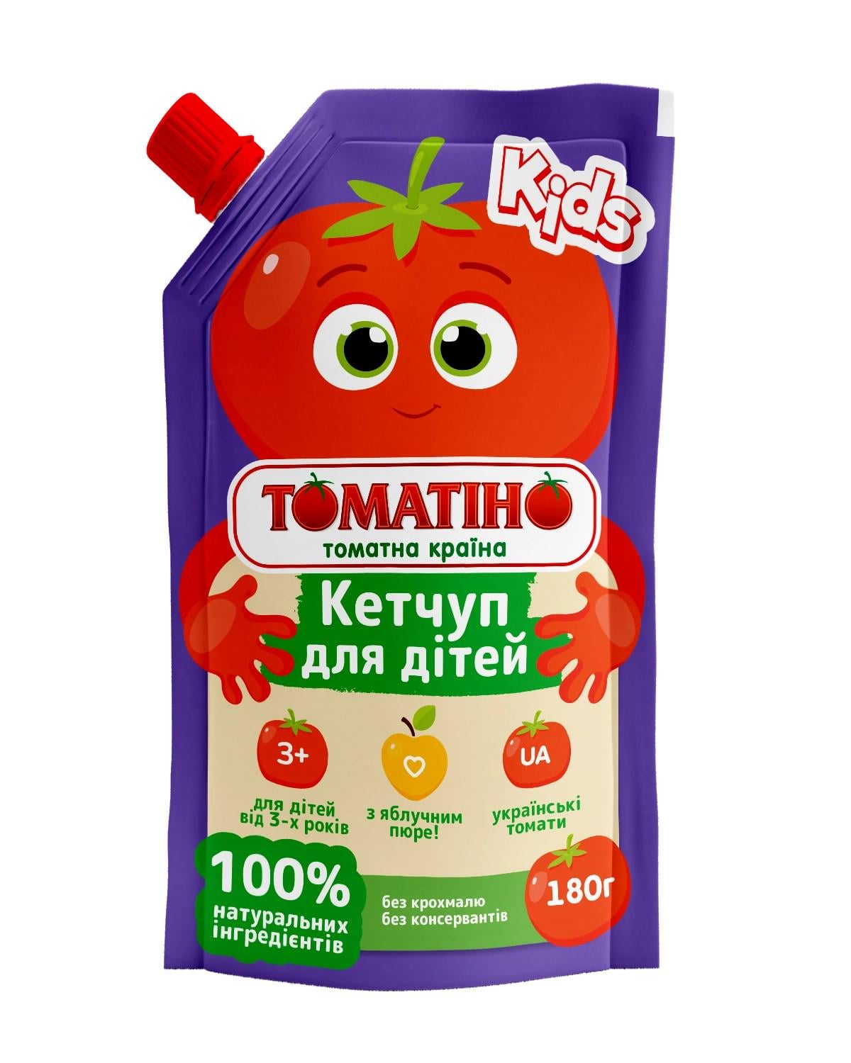 Кетчуп ТОМАТІНО "Для дітей" 180 г (33347824) Кетчуп ТОМАТІНО "Для дітей" 180 г (33347824)