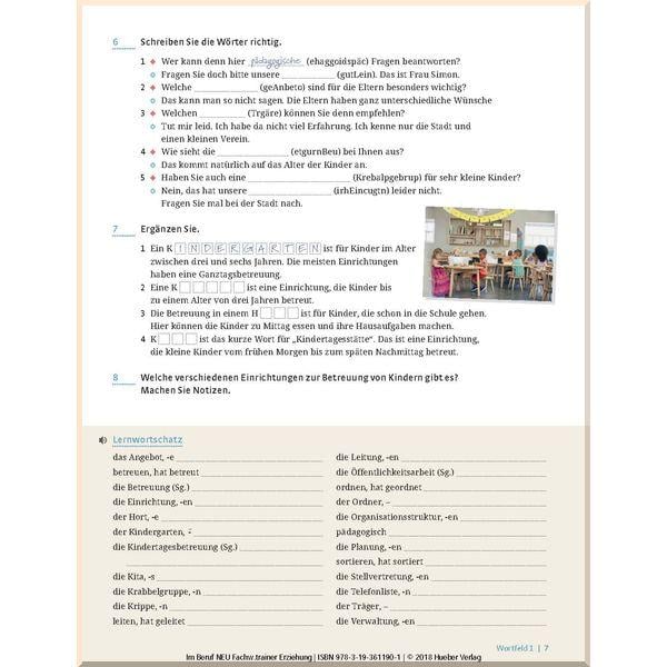 Книга Im Beruf Neu Fachwortschatztrainer Erziehung - фото 4 Книга Im Beruf Neu Fachwortschatztrainer Erziehung - фото 4