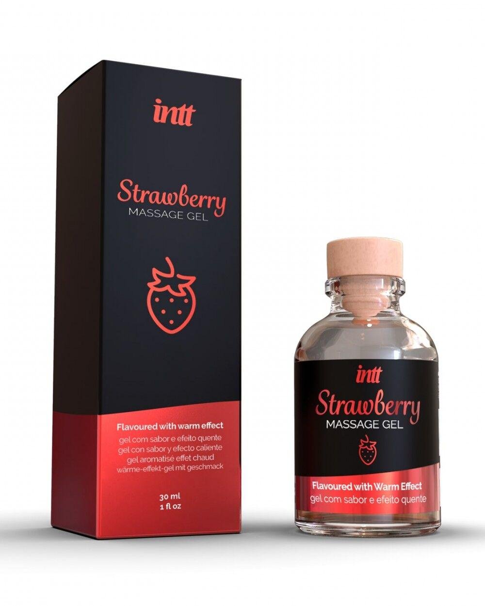 Массажный гель для интимных зон Intt Strawberry 30 мл