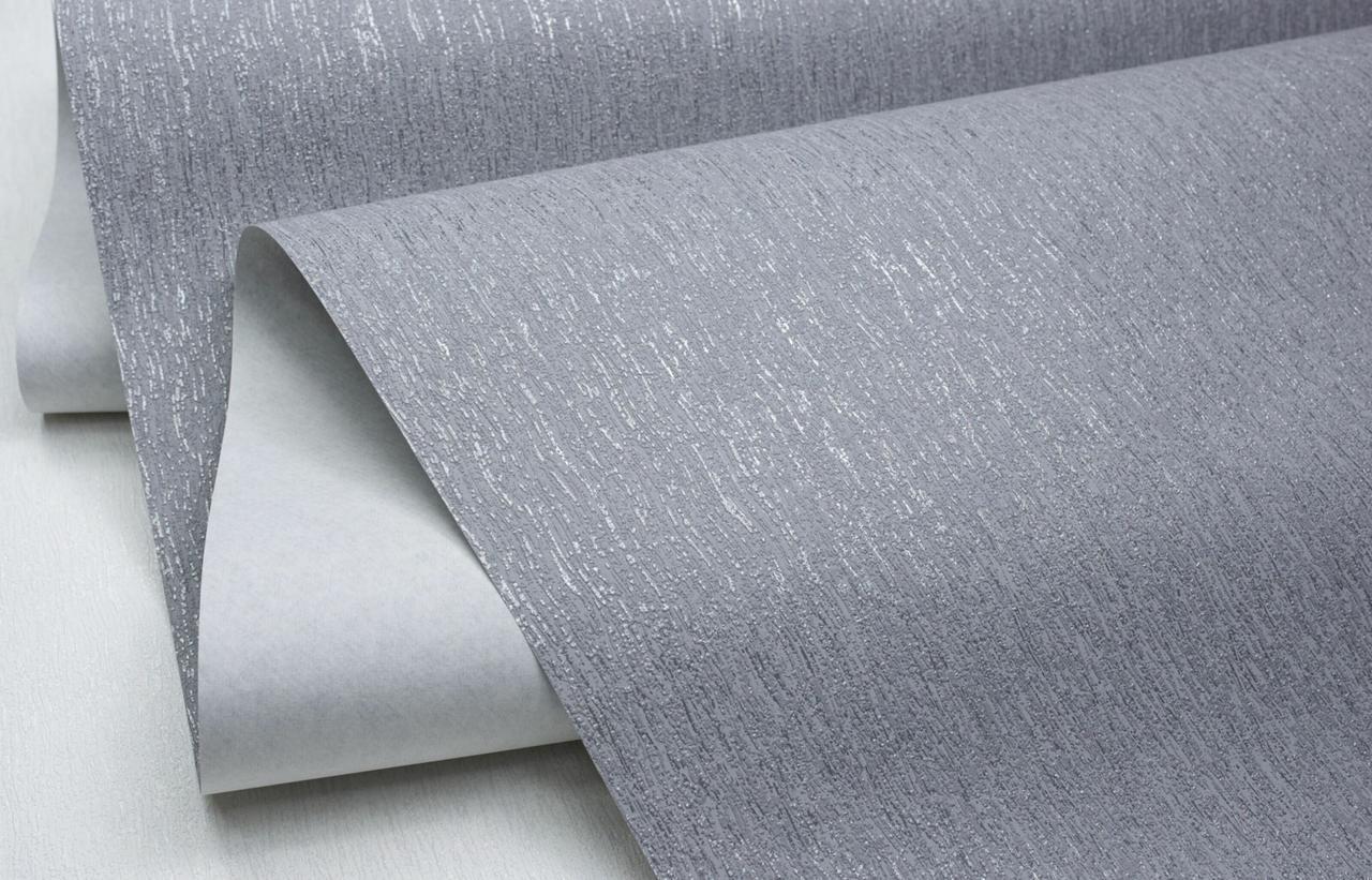 Обои флизелиновые SINTRA Bend UNI 505144 фон вспененный винил 1,06х10,05 м Серый