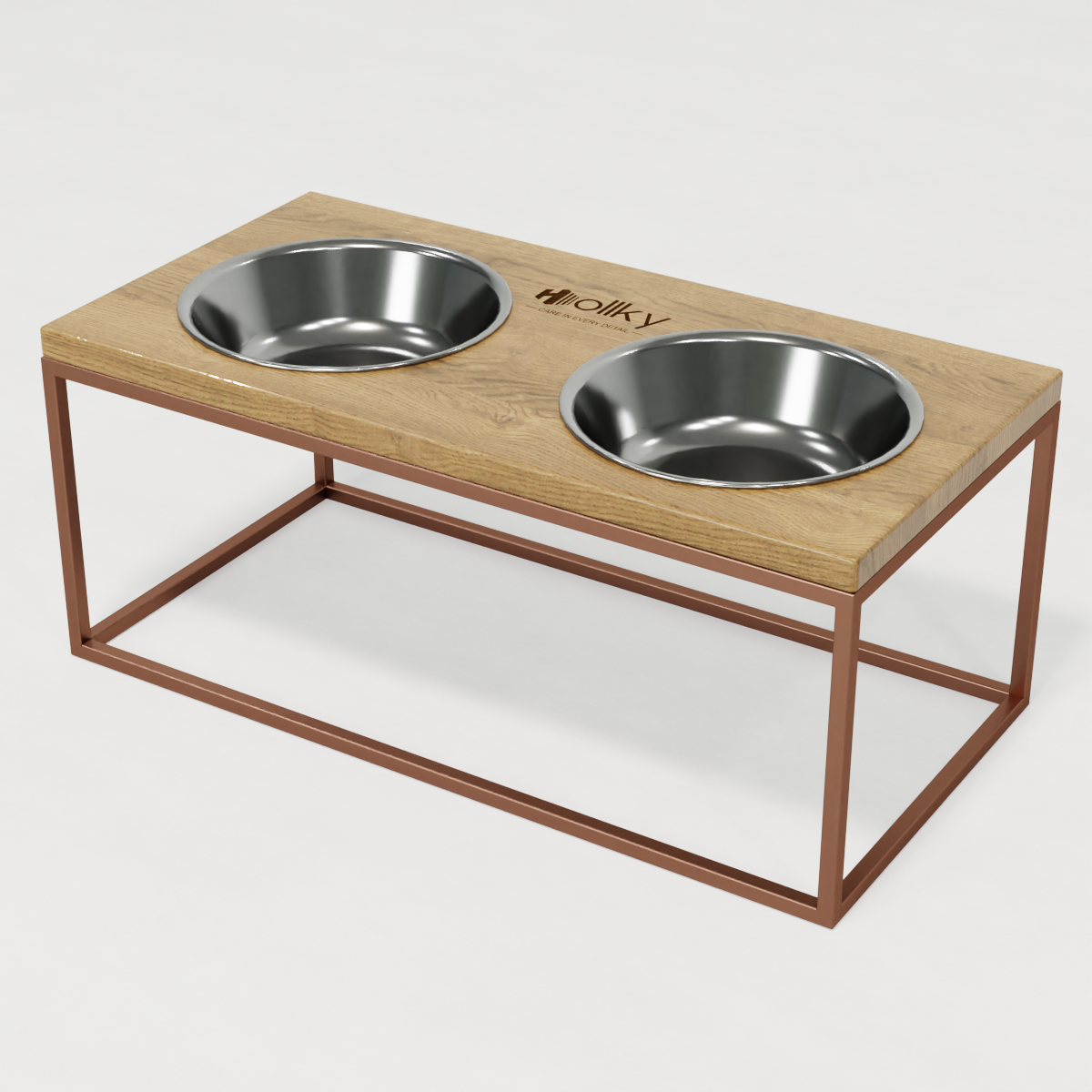 Миски на подставке для больших собак Hollky Base XL20 2х1,8 л (BXL20-522620-GLNT) - фото 9 Миски на подставке для больших собак Hollky Base XL20 2х1,8 л (BXL20-522620-GLNT) - фото 9