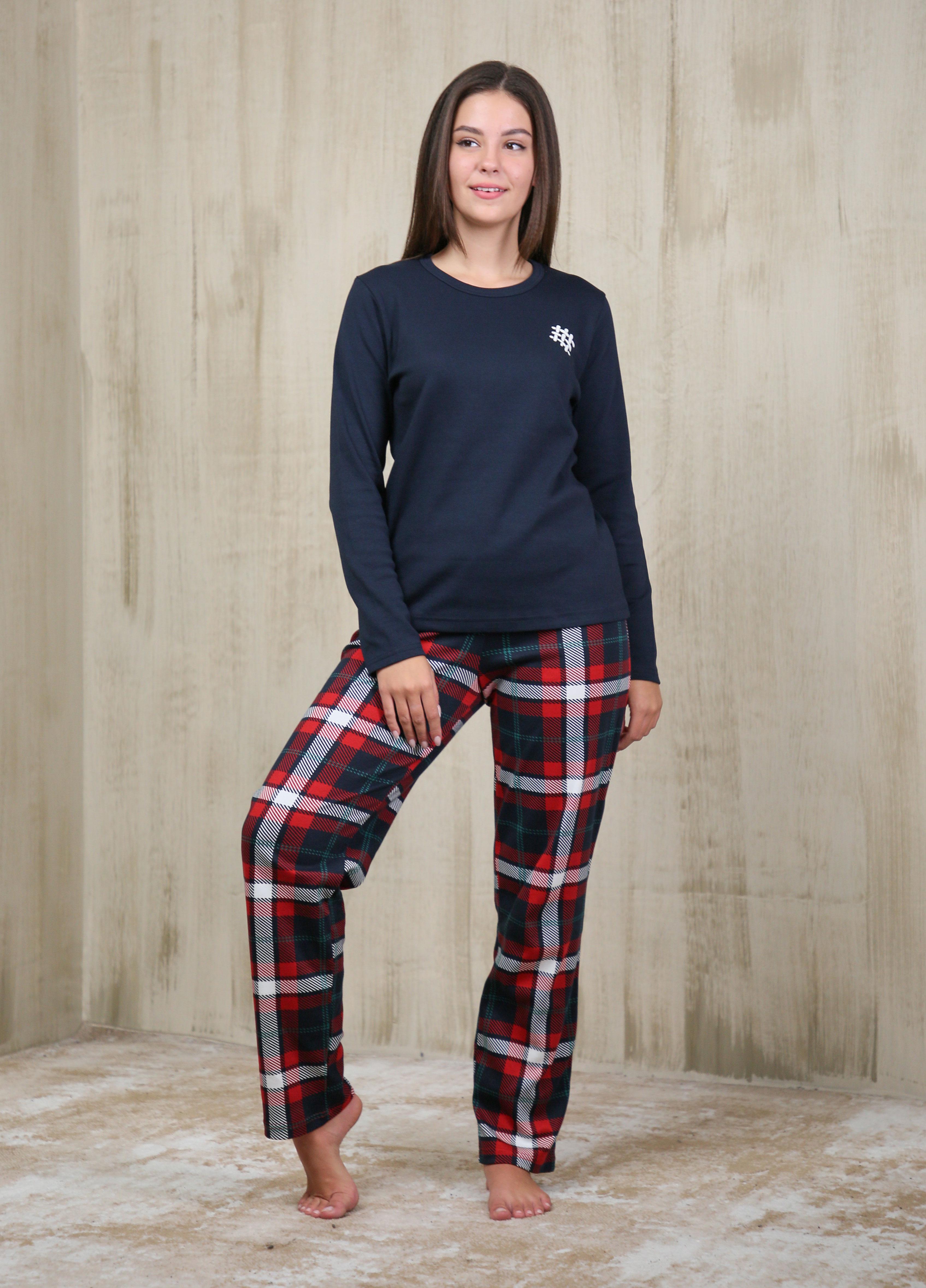 Піжама жіноча Наталюкс XL Темно-синій (9426283249751)