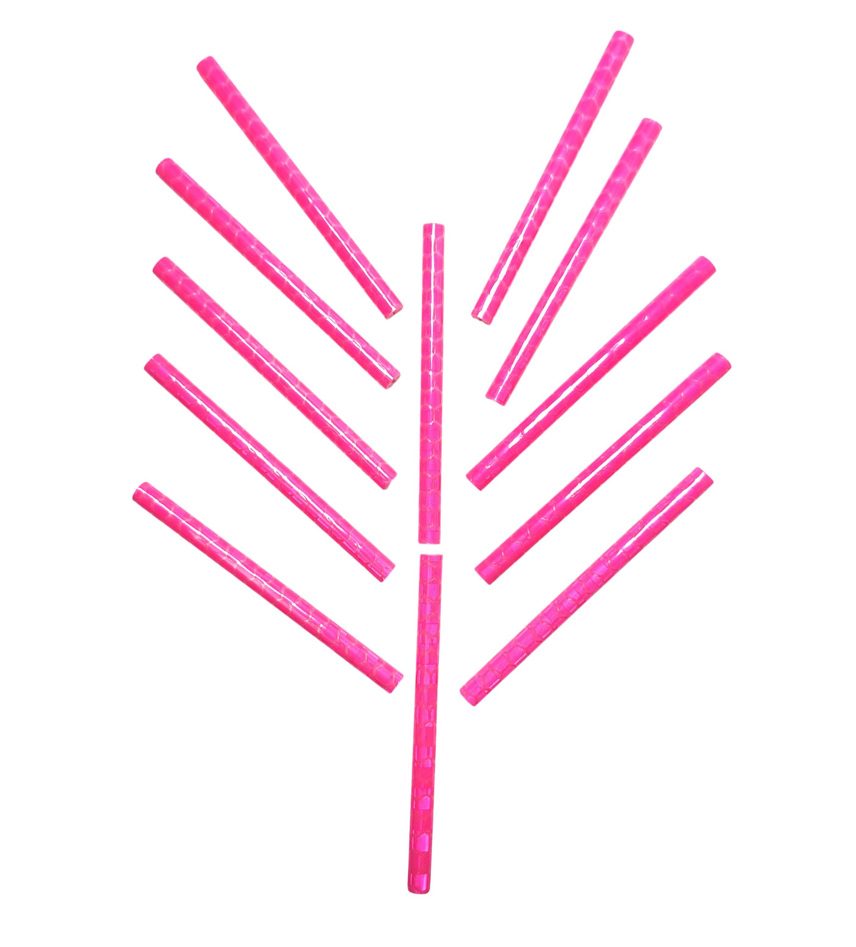 Світловідбивачі на шпиці колеса велосипеда 12 шт. Рожевий (G00010408)