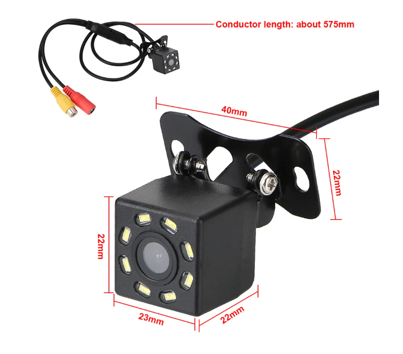 Камера заднього виду автомобільна з об’єктивом риб’яче око DC 12 В - фото 5 Камера заднього виду автомобільна з об’єктивом риб’яче око DC 12 В - фото 5