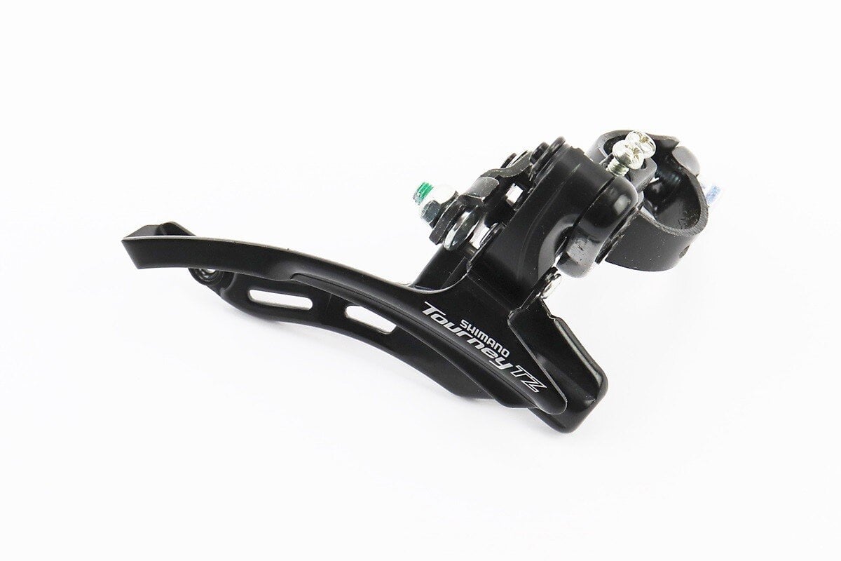 Переключатель передний Shimano для велосипеда FD-TZ500 с верхней тягой крепление 28,6 мм под звезду 42T (10043024)
