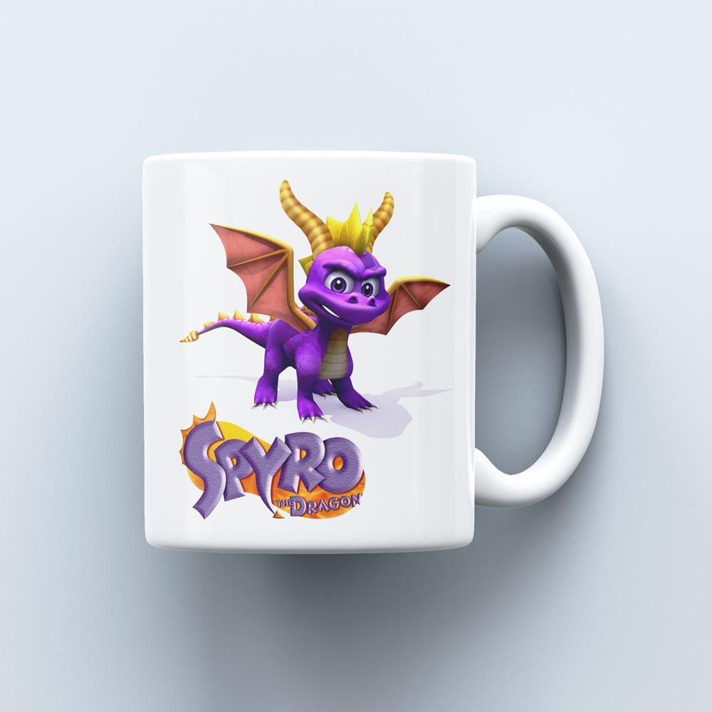 Чашка c логотипом игры Spyro the Dragon 330 мл