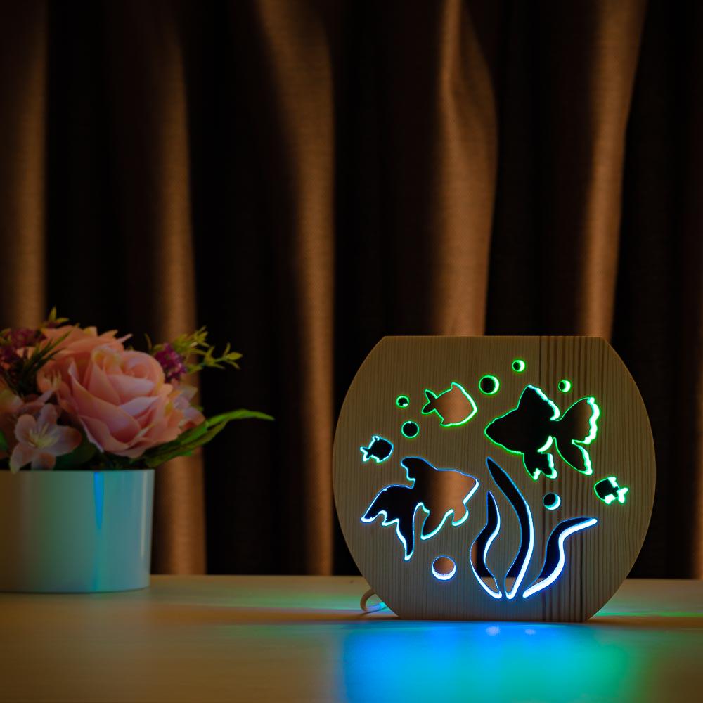 Светильник-ночник ArtEco Light Аквариум двойной свет (1020460)