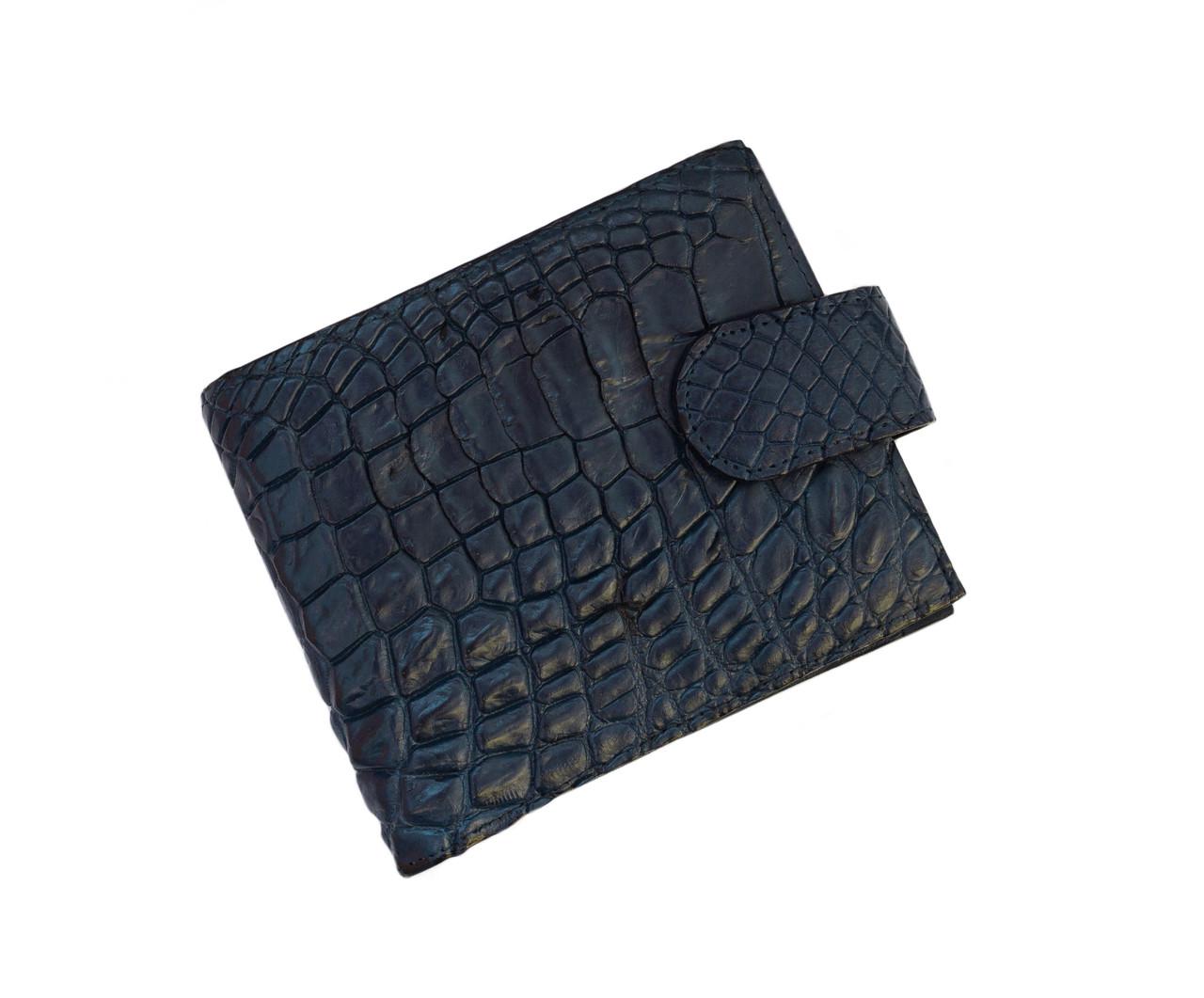 Кошелек Ekzotic Leather из кожи крокодила Синий (cw 121)