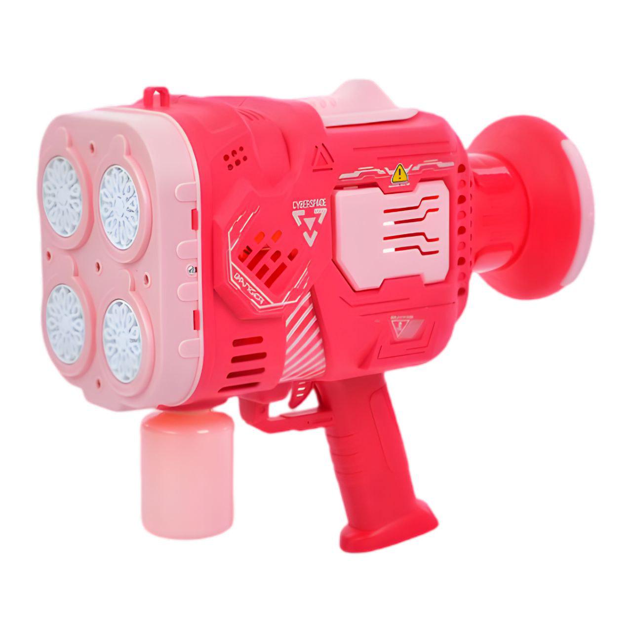 Бластер мыльный LS7727-48P 32 см со световыми эффектами аккумулятором и запаской (26389590)