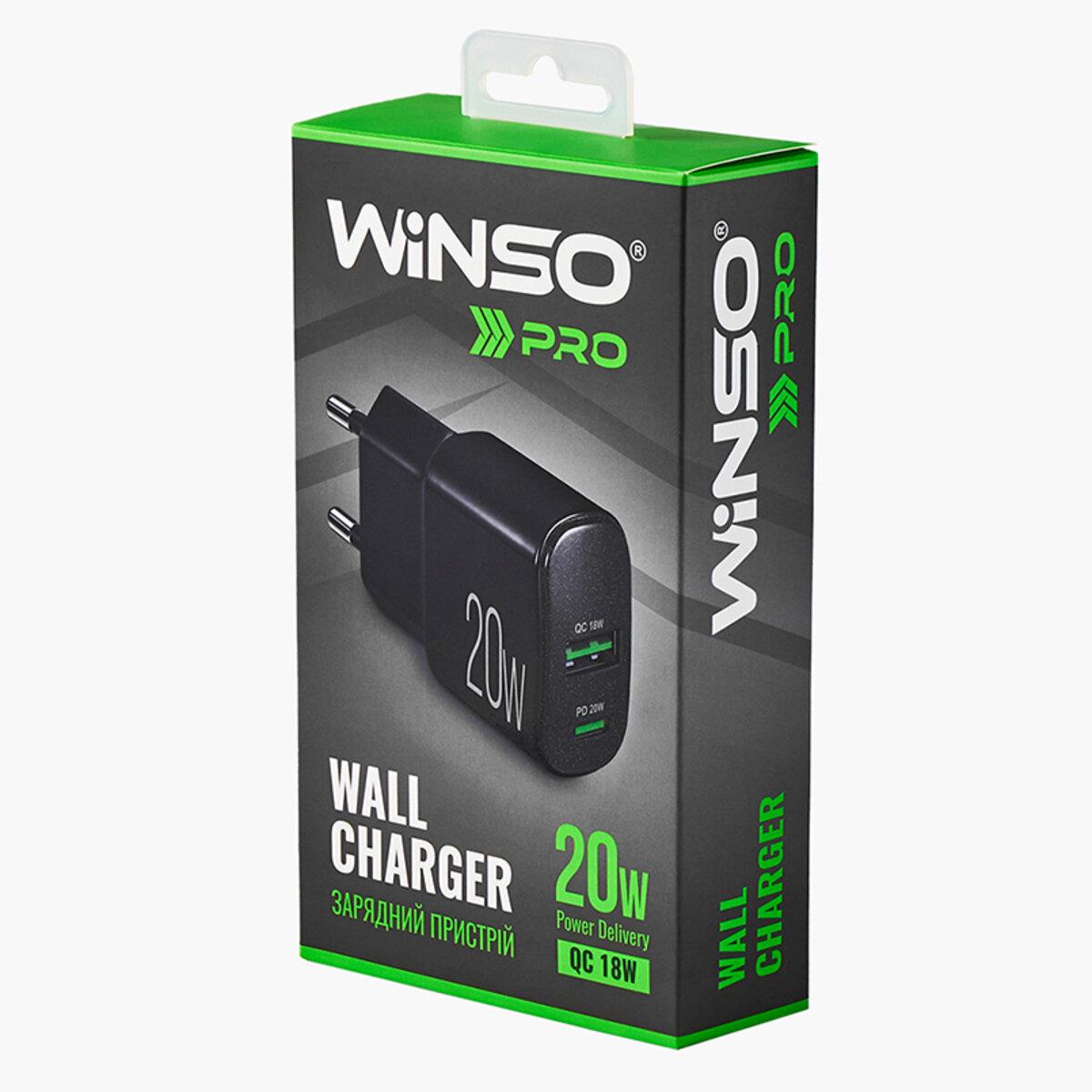 Сетевое зарядное устройство для Winso Pro PD20W USB-C+USB-A Черный - фото 5 Сетевое зарядное устройство для Winso Pro PD20W USB-C+USB-A Черный - фото 5