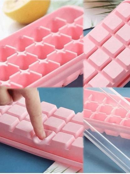 Форма для льоду силіконова з кришкою ICof Кубики 24 комірки Рожевий (Е051359) - фото 7 Форма для льоду силіконова з кришкою ICof Кубики 24 комірки Рожевий (Е051359) - фото 7