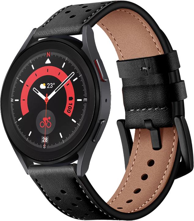 Ремешок кожаный Classico для Galaxy Watch 5 Pro Black (29206-2B)